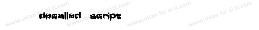 英文字体decalled script字体转换